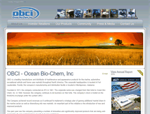 Tablet Screenshot of oceanbiochem.com